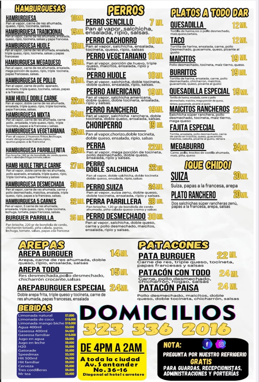Menú 2
